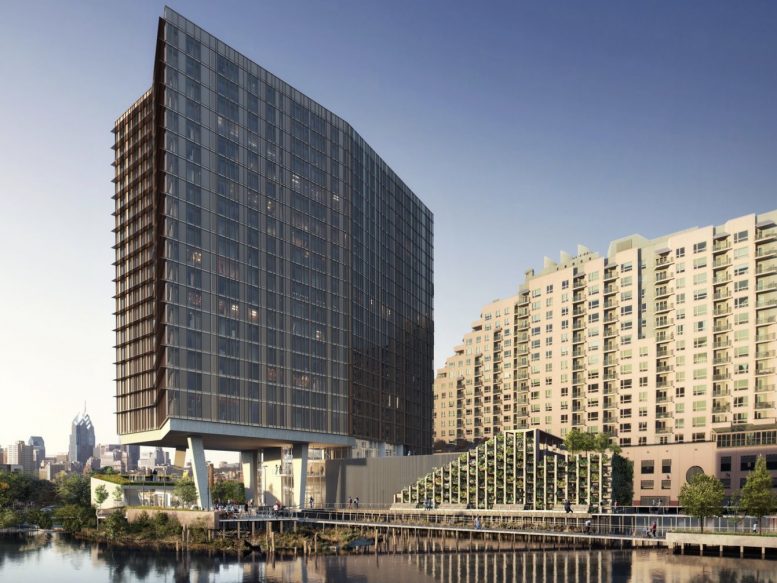 Looking at Planned Waterfront Development Along Delaware Avenue