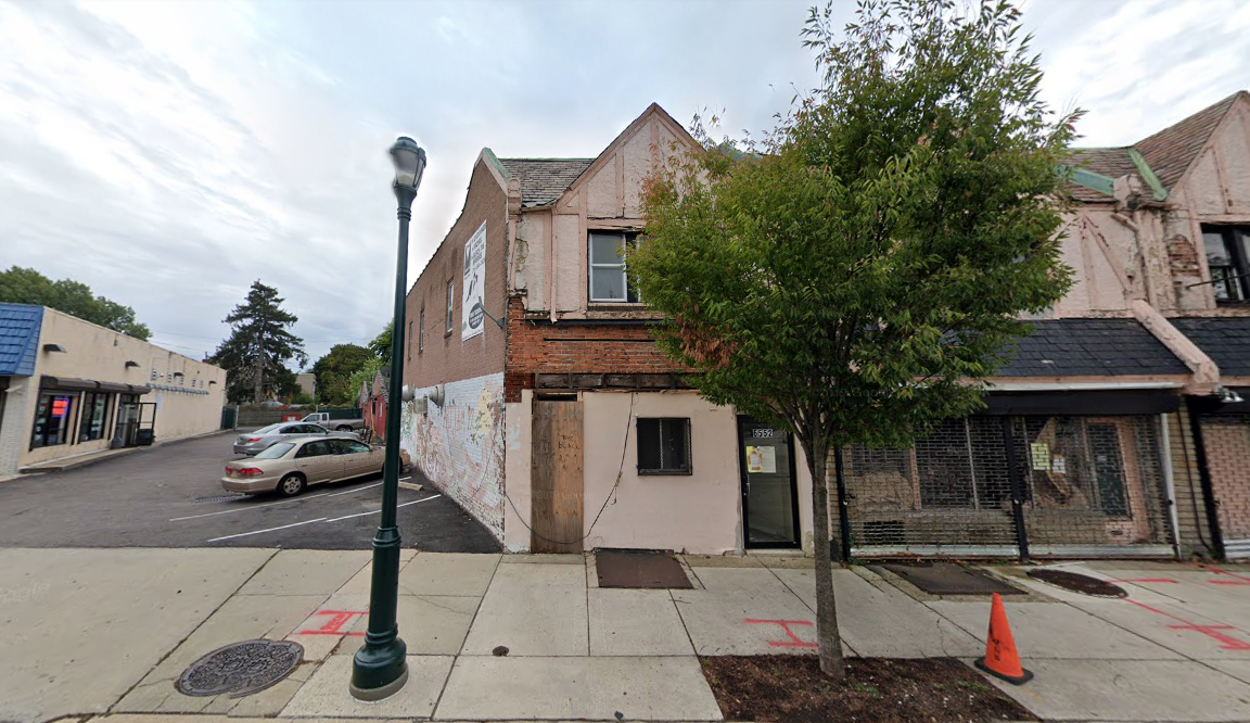 6554 Germantown Avenue, prior to demolition. Looking west. Credit: Google