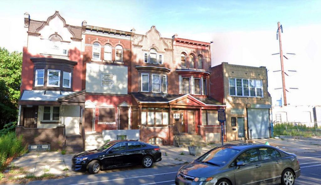 John Coltrane House at 1511 North 33rd Street, with historic place in the front. Looking east. Credit: Google
