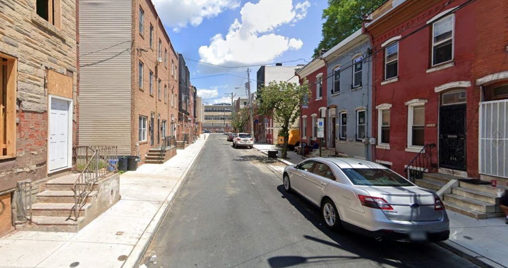 Arlington Street, with 1717 Arlington Street on the left. Looking east. Credit: Google