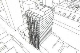 2012 Chestnut Street rendering. Image by Cope-Liner Architects