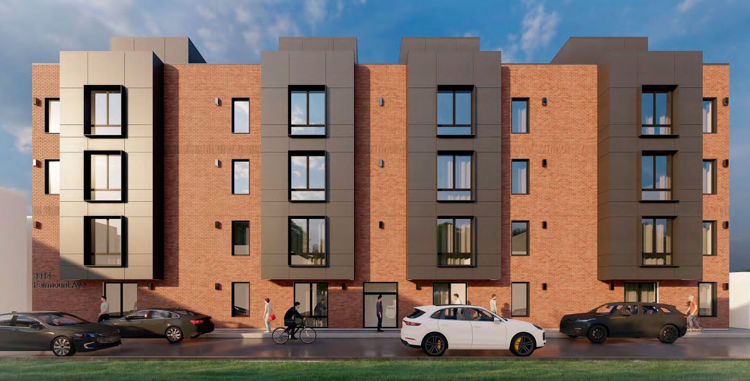 Design Updates Released for 90Unit Project at 3314 Fairmount Avenue in