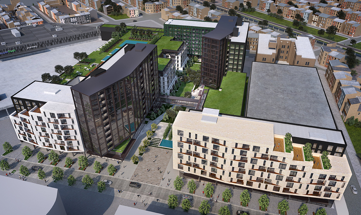 Piazza Complex Piazza Terminal, a 1,144-Unit Mixed-Use Complex, Underway at 1075 ...