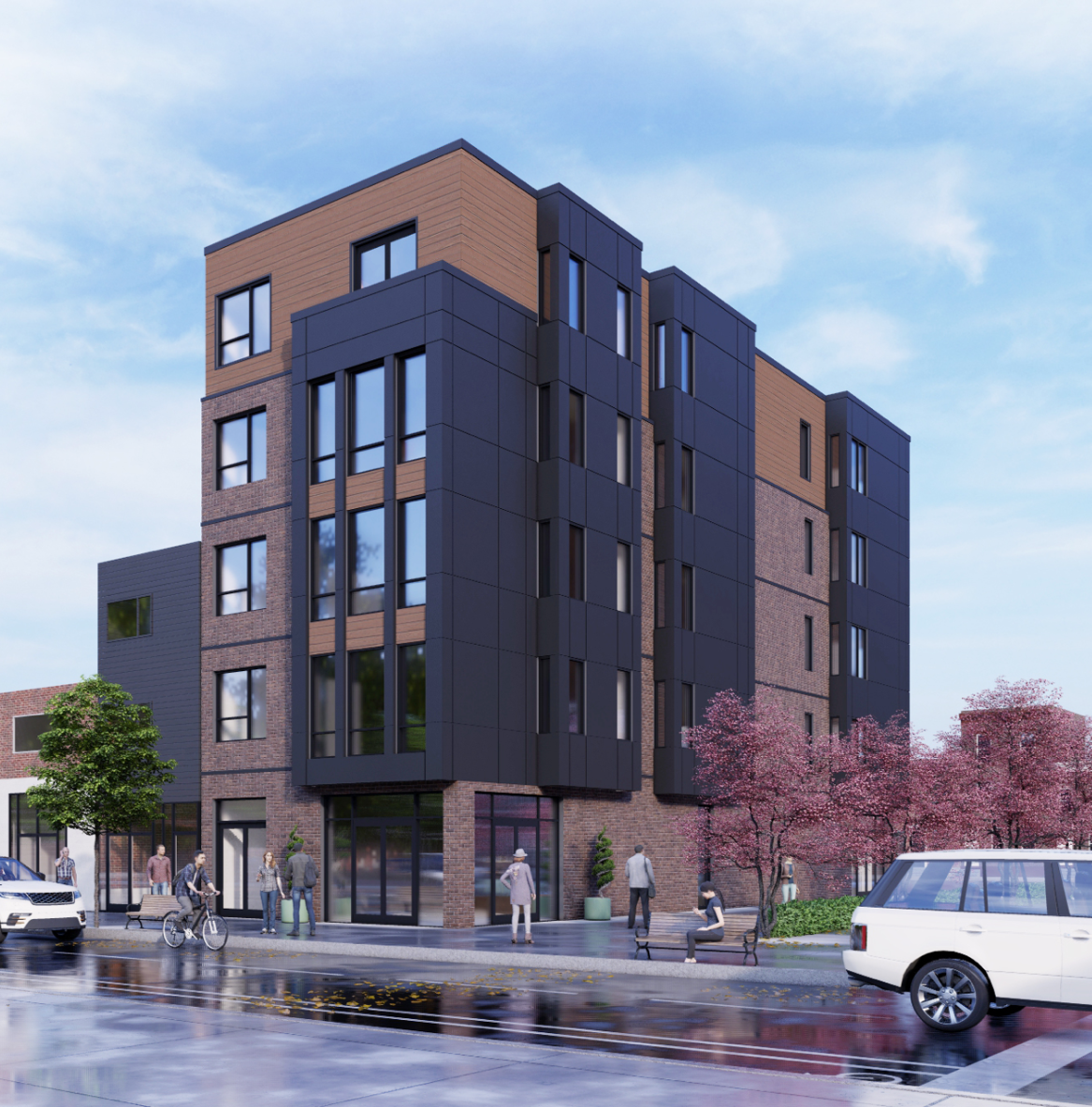 The Frankford Collective at 1144 Frankford Avenue. Rendering credit: Kore Design Architecture