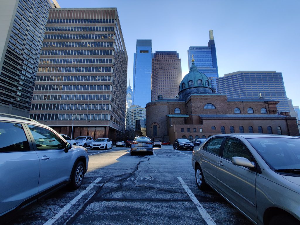 Center City towers from Cathedral Place Phase 2 site. Photo by Thomas Koloski