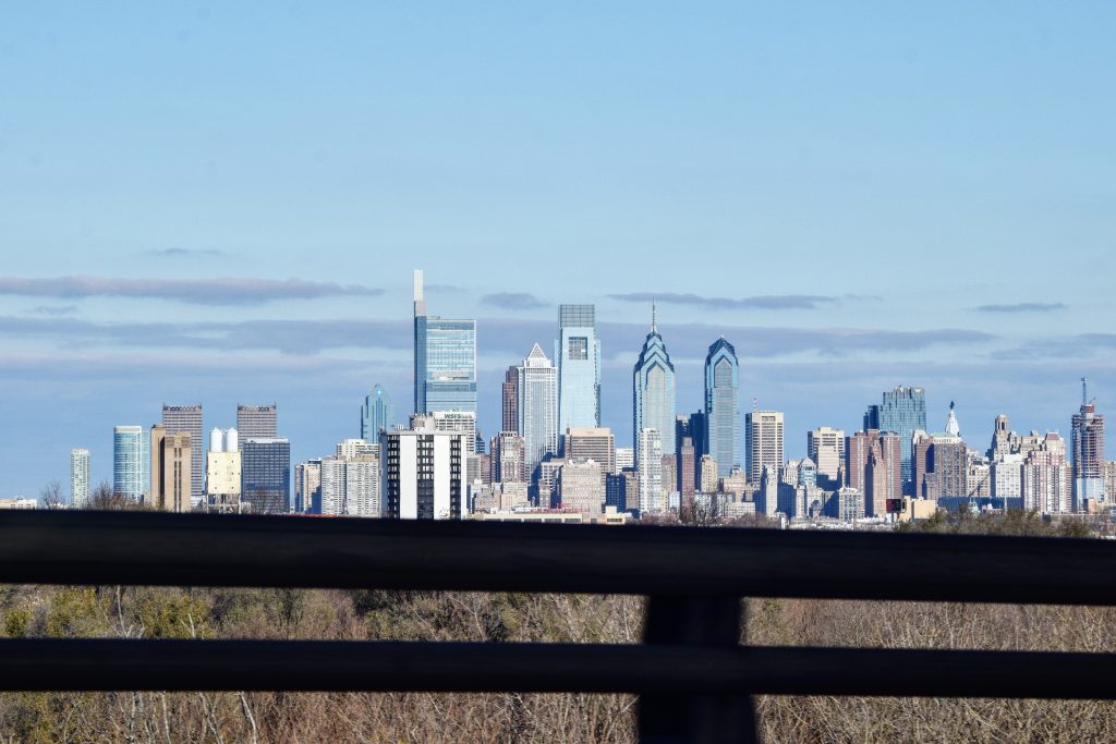 Arthaus and the Philadelphia skyline from Girard Point Bridge. Photo by Thomas Koloski