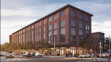 Rendering of 2401 Washington Avenue at Innovator Village via Philly Living Team.