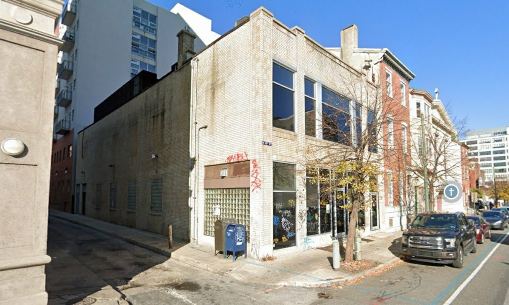 214 North 12th Street (at center right). Credit: Google