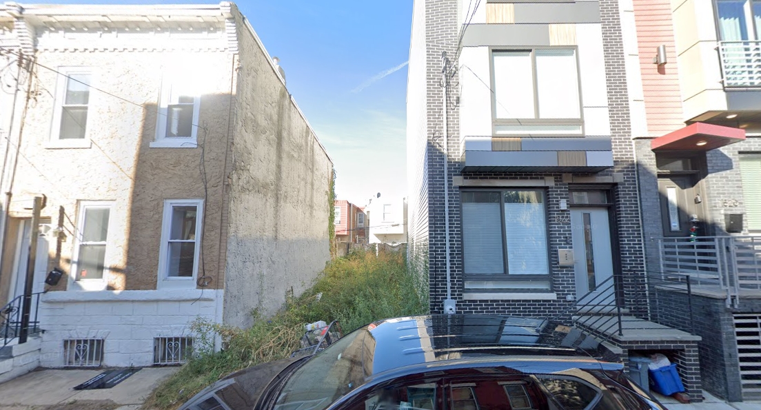 1524 South Lambert Street (the vacant site). Looking west. Credit: Google