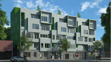 1309 Cambridge Street. Rendering of the project via KJO Architecture.