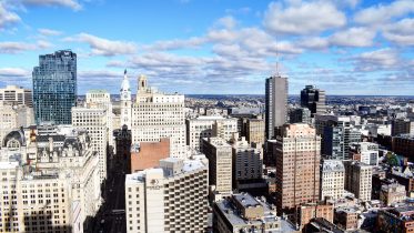 The view from Arthaus looking north toward Washington Square West. Photo by Thomas Koloski