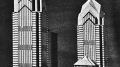 Unfinished Liberty Place design model. Photo from Helmut Jahn