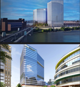 Renderings 690 Schuylkill Avenue (top) and 3401 Civic Center Boulevard (bottom). Credit - top: CANNOdesign. Bottom: ZGF/Ballinger.