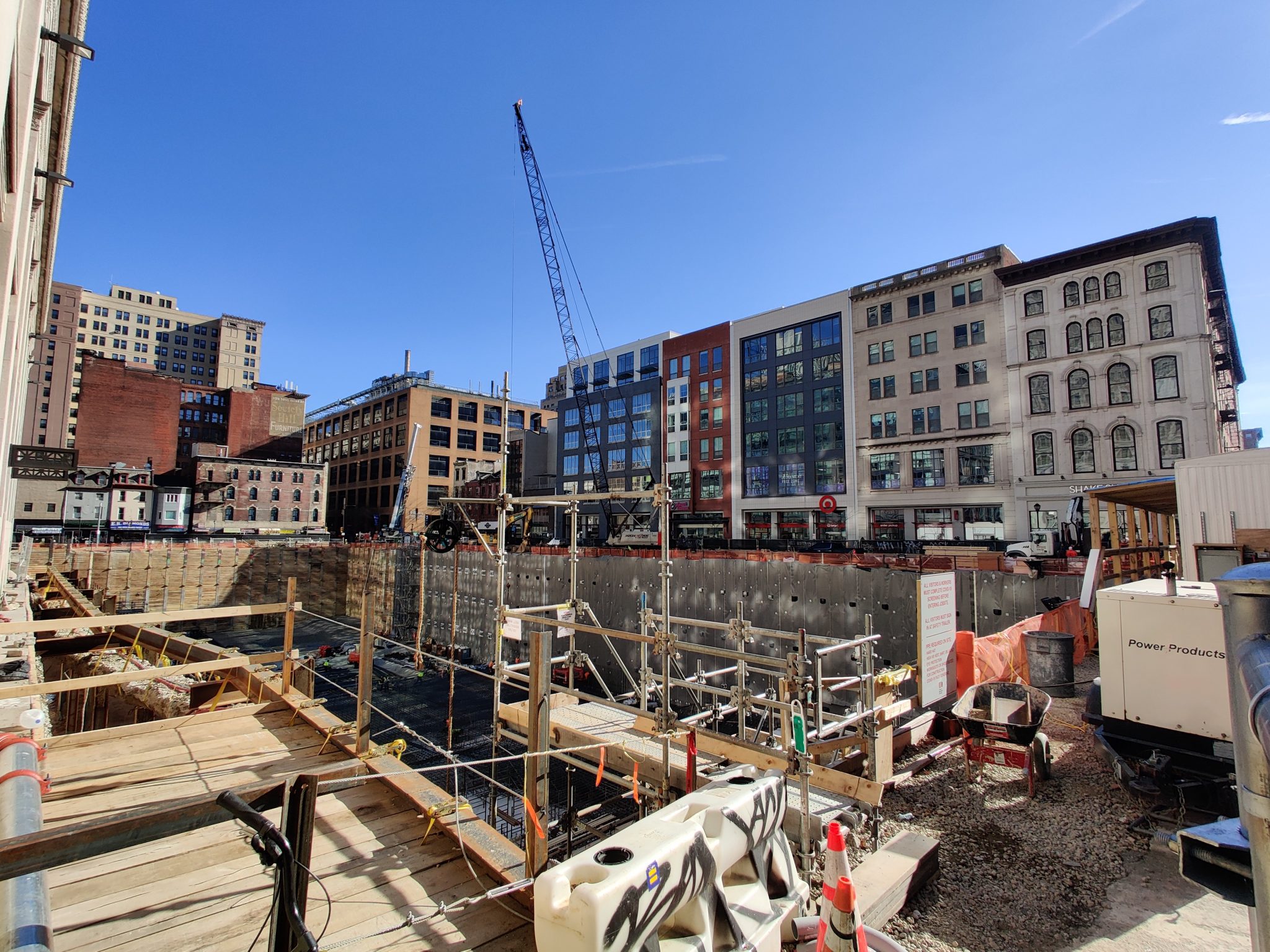 East Market Phase 3 Excavation Complete, Foundation Laid Out in Market ...