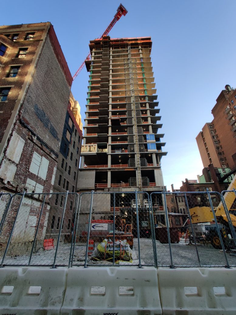 The Laurel Rittenhouse Square Rises Halfway Up, With Façade Starting In ...