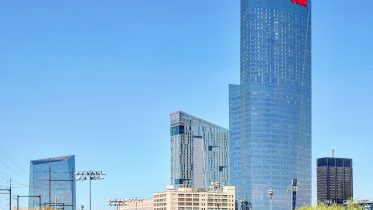Cira Center, Evo, and FMC Tower from South Street. Photo by Thomas Koloski