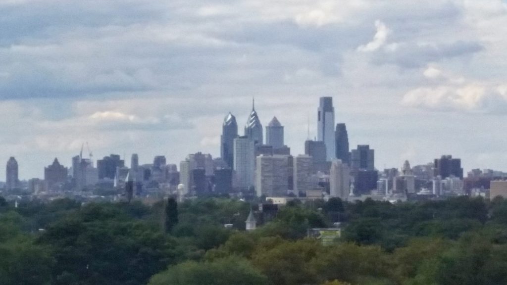 FMC Tower rising into the Philadelphia skyline August 2015. Photo by Thomas Koloski