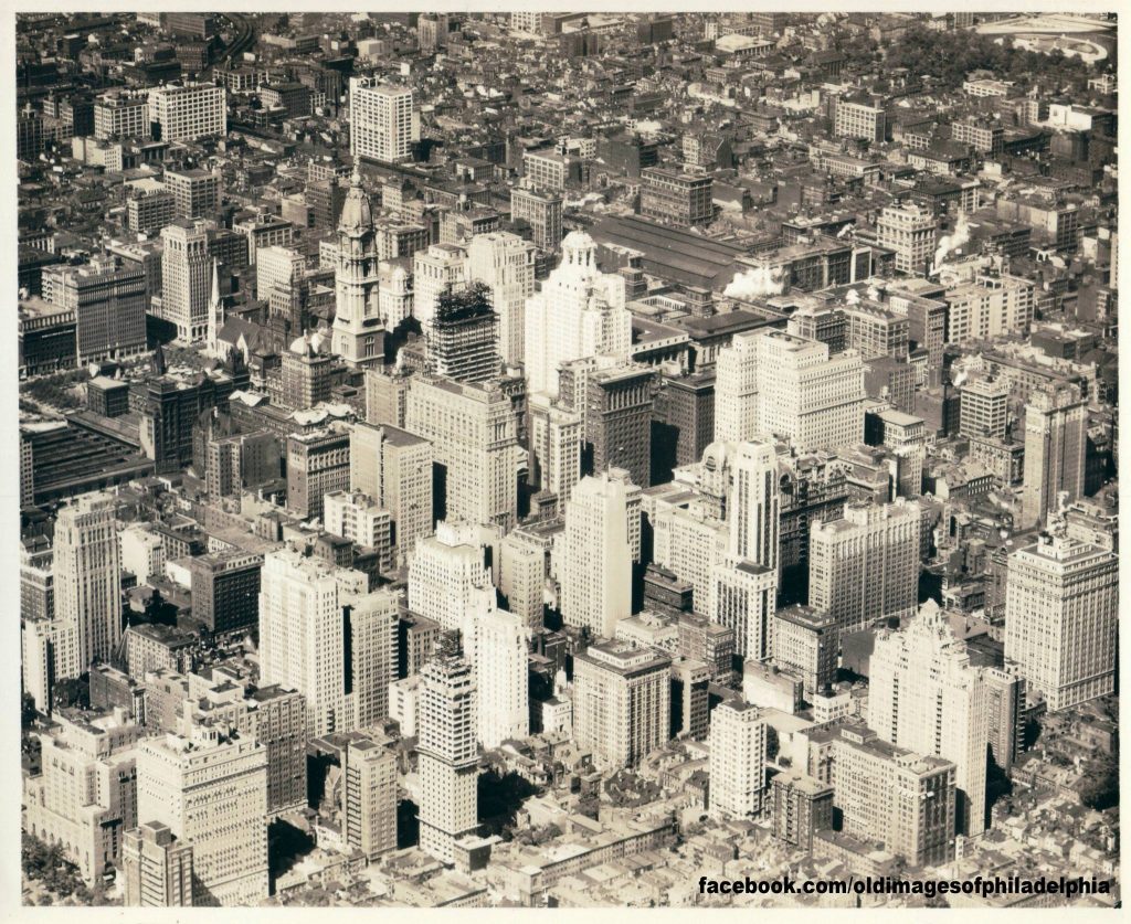Philadelphia 1931 aerial. Photo via Old Images of Philadelphia on Facebook