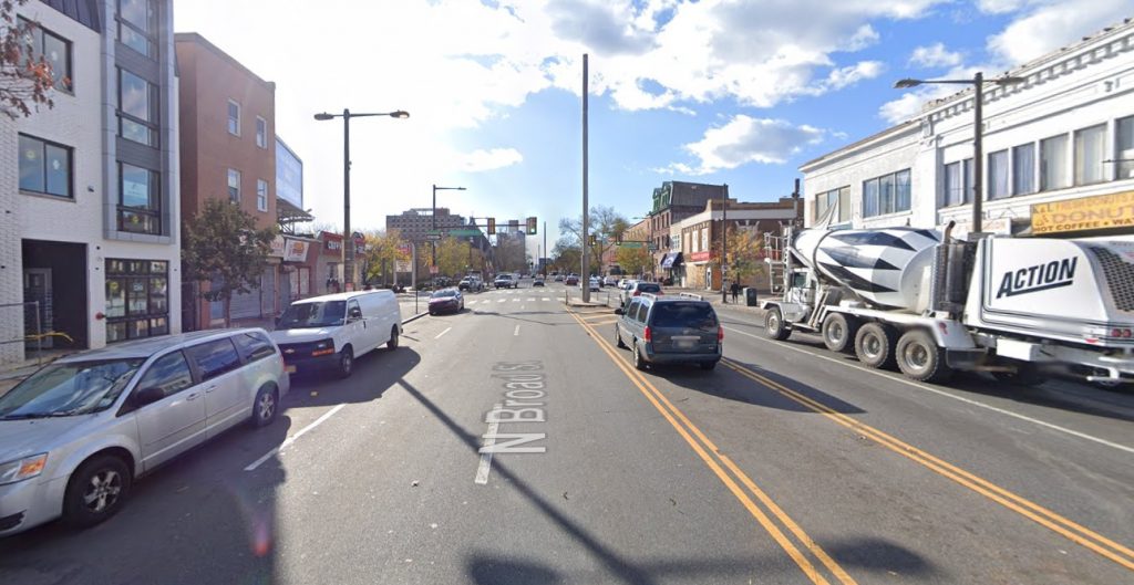 2209-11 North Broad Street. Looking south toward Temple University. Credit: Google