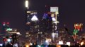 One Liberty Place and W/Element Hotel lighting. Photo by Thomas Koloski