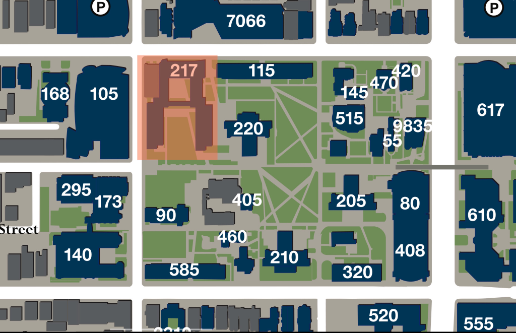 New College House West on Penn’s Campus map. Credit: Penn. Edit by Colin LeStourgeon