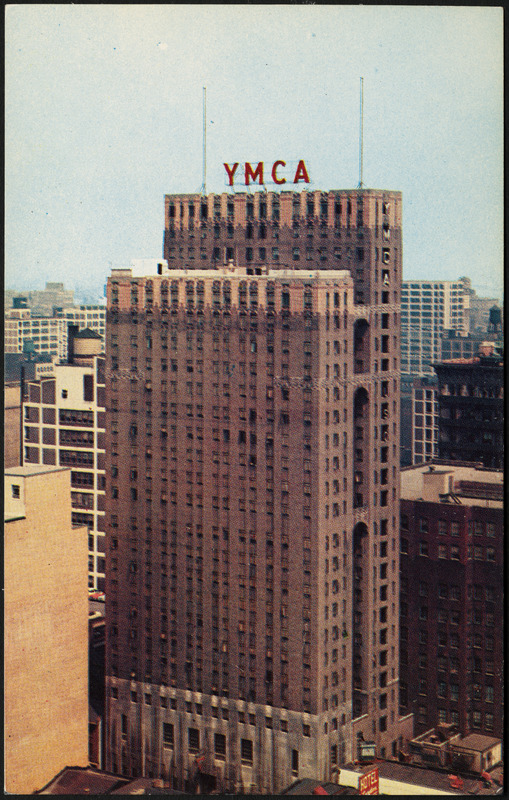 YMCA's Armed Forces Building from another building. Image via Digital Commonwealth