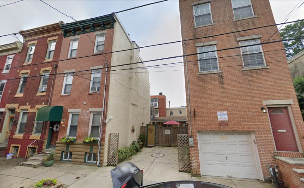 2118-20 Fitzwater Street. Looking southeast, July 2019. Credit: Google