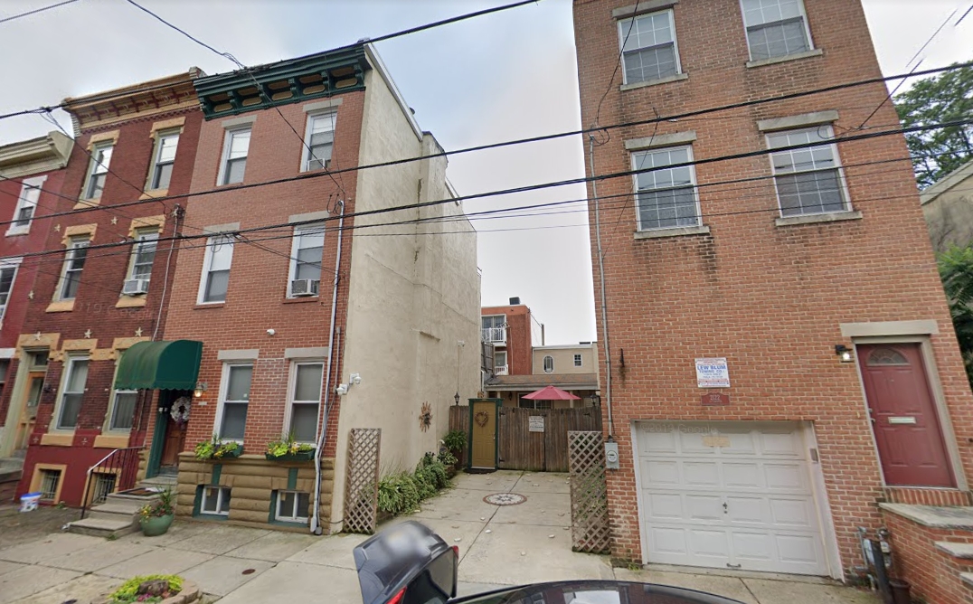 2118-20 Fitzwater Street. Looking southeast, July 2019. Credit: Google