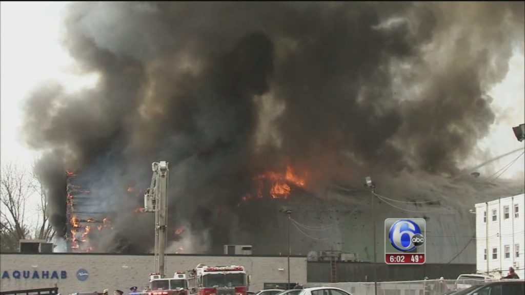 AFC Fitness Center fire. Credit: Channel 6 ABC Action News