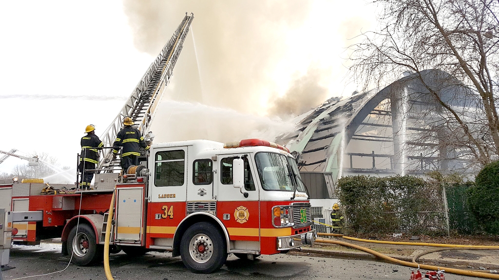 AFC Fitness Center fire. Credit: the Philadelphia Fire Department
