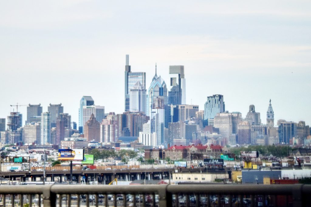Philadelphia skyline from the Walt Whitman Bridge. Photo by Thomas Koloski