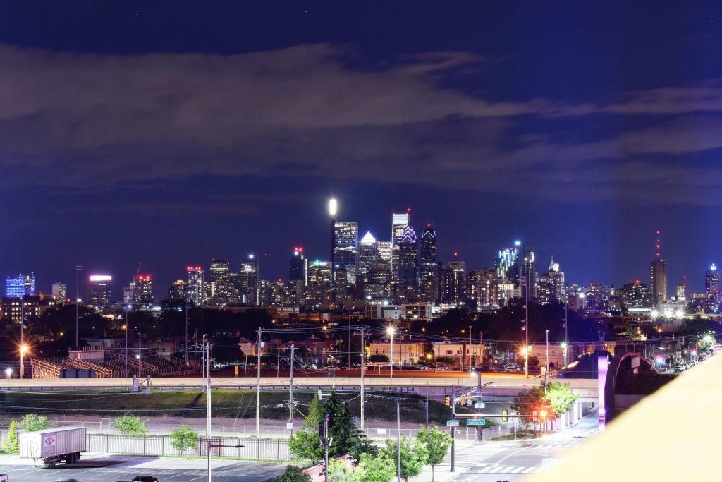 Panoramic view of the Philadelphia skyline. Photo by Thomas Koloski 