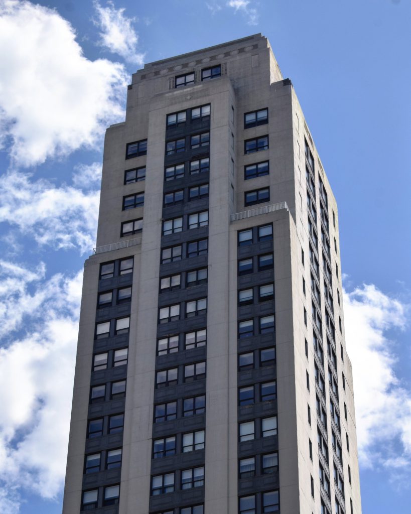 The Lewis Tower from South 15th Street. Photo by Thomas Koloski 