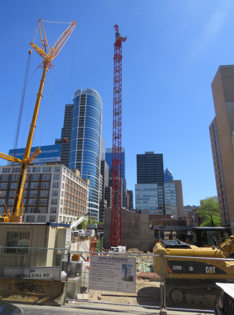 Tower Crane Erected At 2222 Market Street In Center City - Philadelphia ...