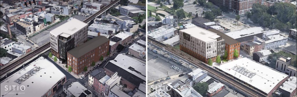 Aerial renderings of 31 East Columbia Avenue. Credit: SITIO Architecture.