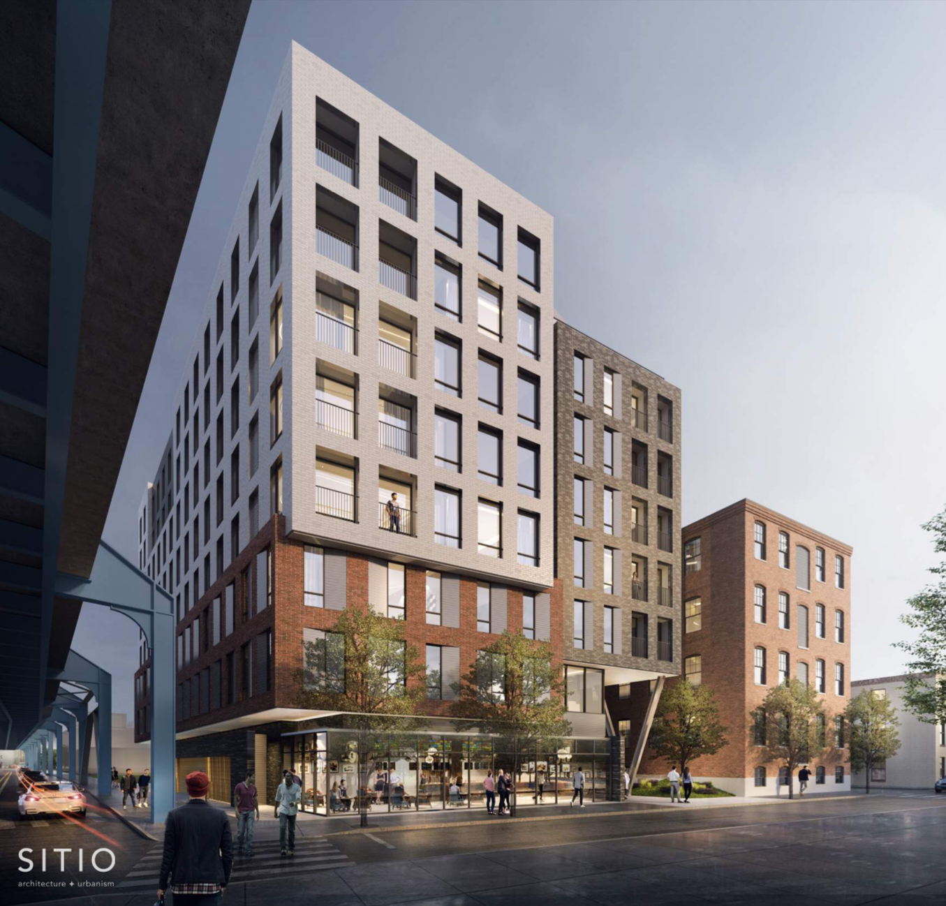 Box Factory Lofts at 31 East Columbia Avenue. Rendering credit: SITIO Architecture