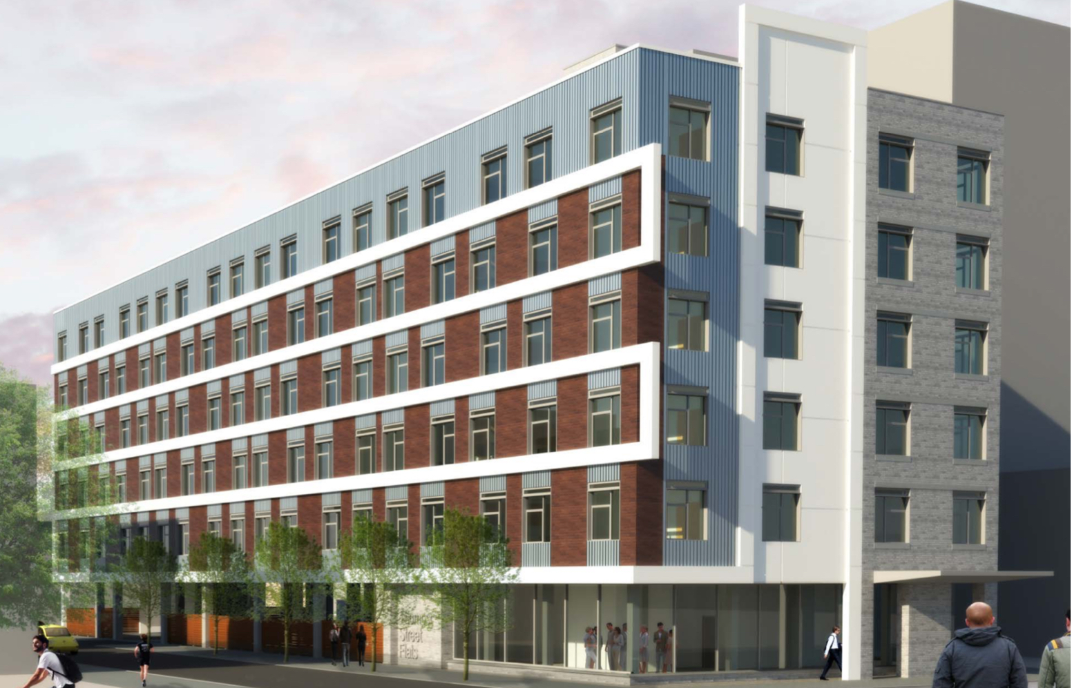 Rendering of 801 West Girard Avenue. Credit: PZS Architects.