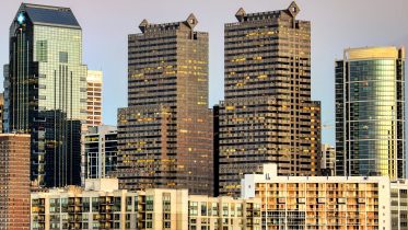 Commerce Square from Spring Garden Street Bridge. Photo by Thomas Koloski