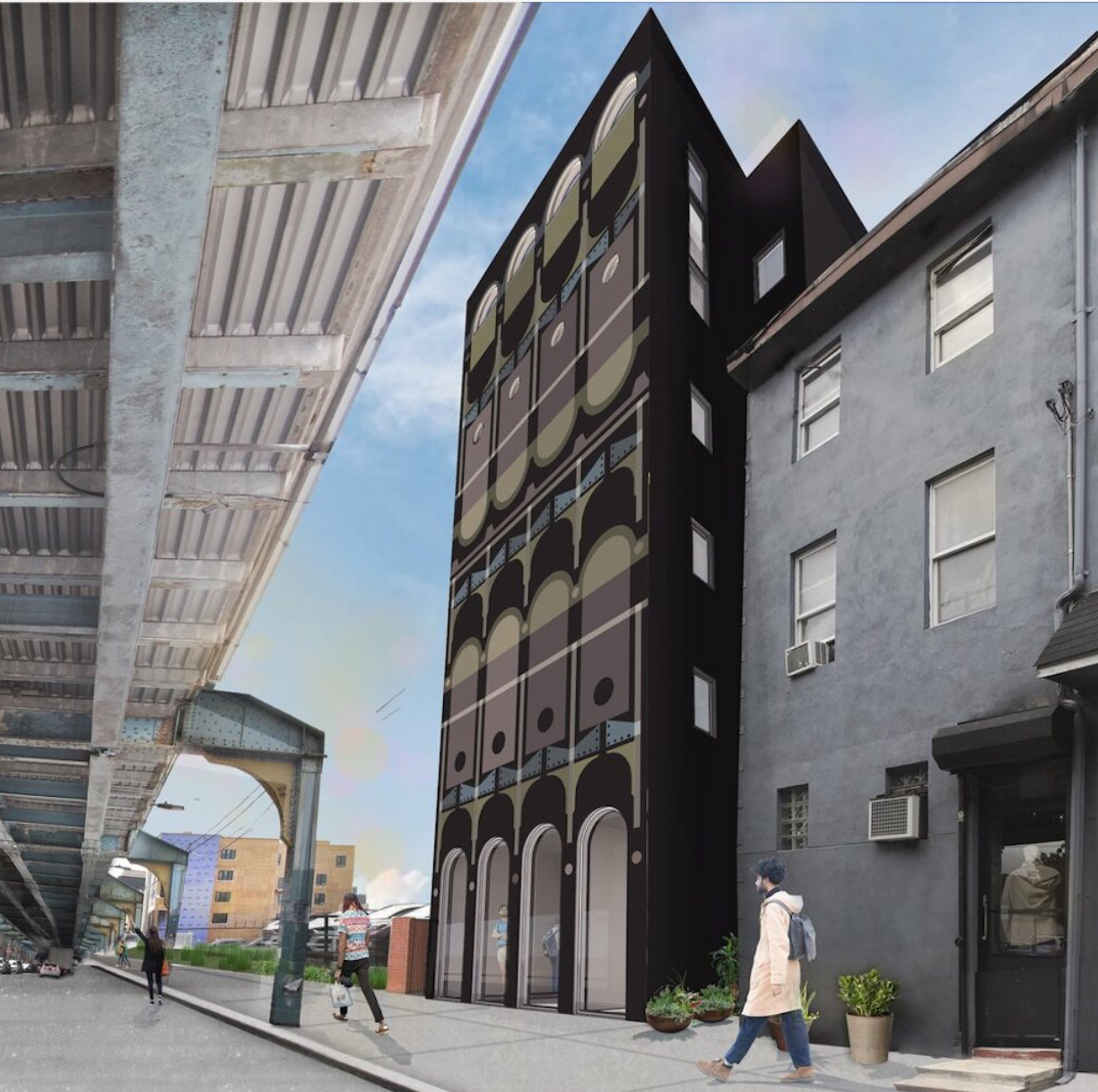Former rendering of 1350 North Front Street. Credit: Bright Common.