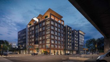 Rendering of 417-25 Callowhill Street. Credit: Bernardon.