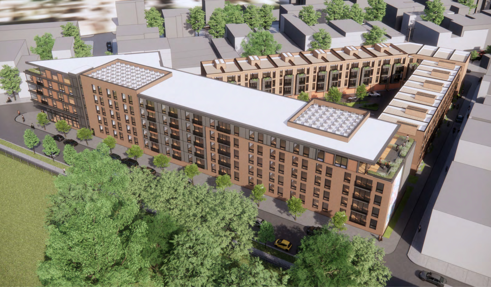 Rendering of 801 North 19th Street. Credit: NORR.