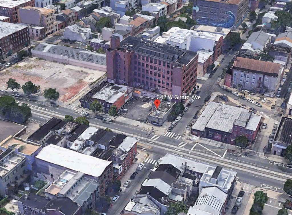 Current view of 342 West Girard Avenue. Credit: Google.