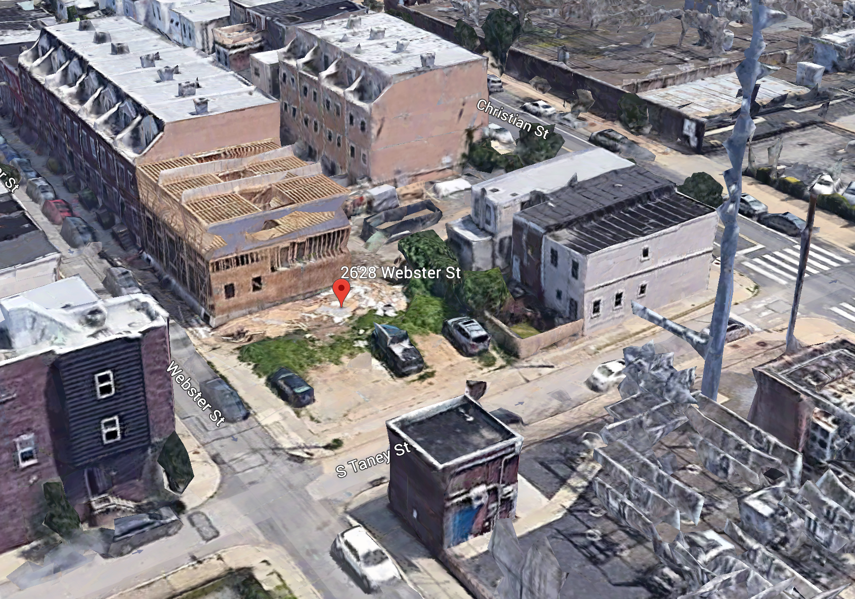 Current view of 2628-32 Webster Street. Credit: Google.