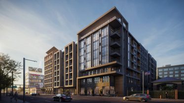 Rendering of 417-25 Callowhill Street. Credit: Bernardon.