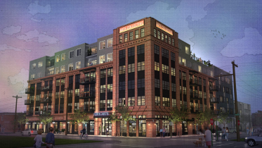 Rendering of 1901-19 East York Street. Credit: LRK.