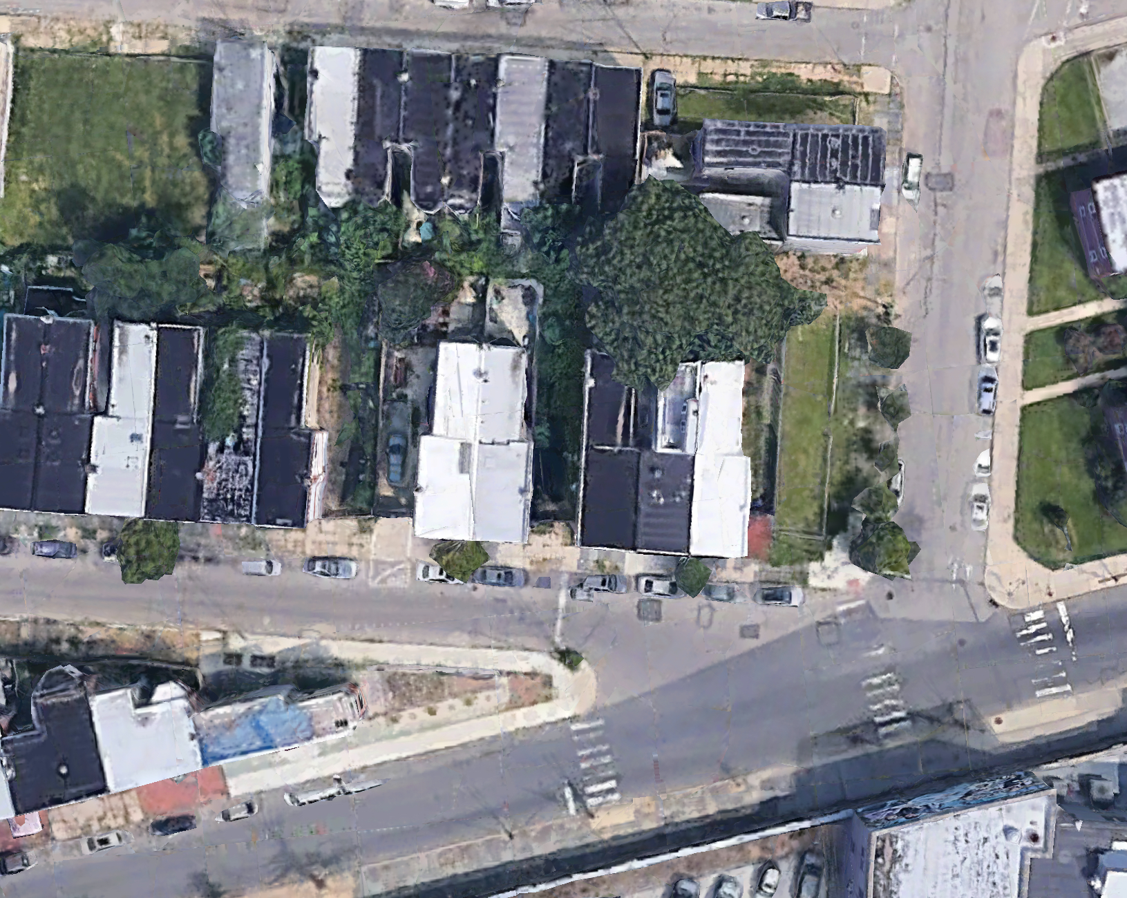 Aerial view of the 2200 Block of West Thompson Street. Credit: Google.