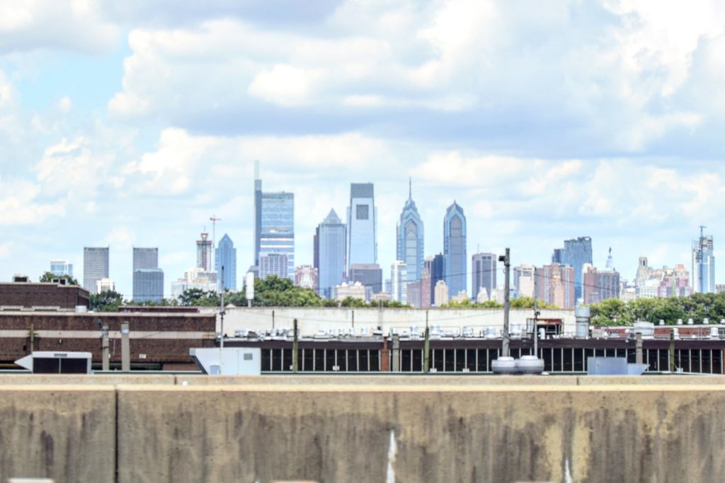 Philadelphia skyline from the I-95 2021. Photo by Thomas Koloski