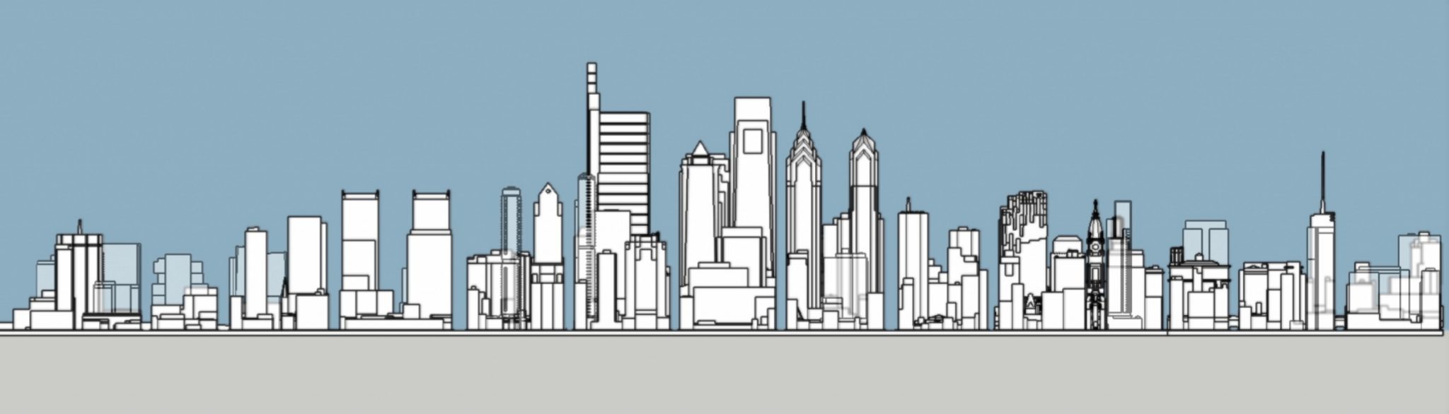 Philadelphia YIMBY Compares Massing Renderings of the 2020 and the 2025