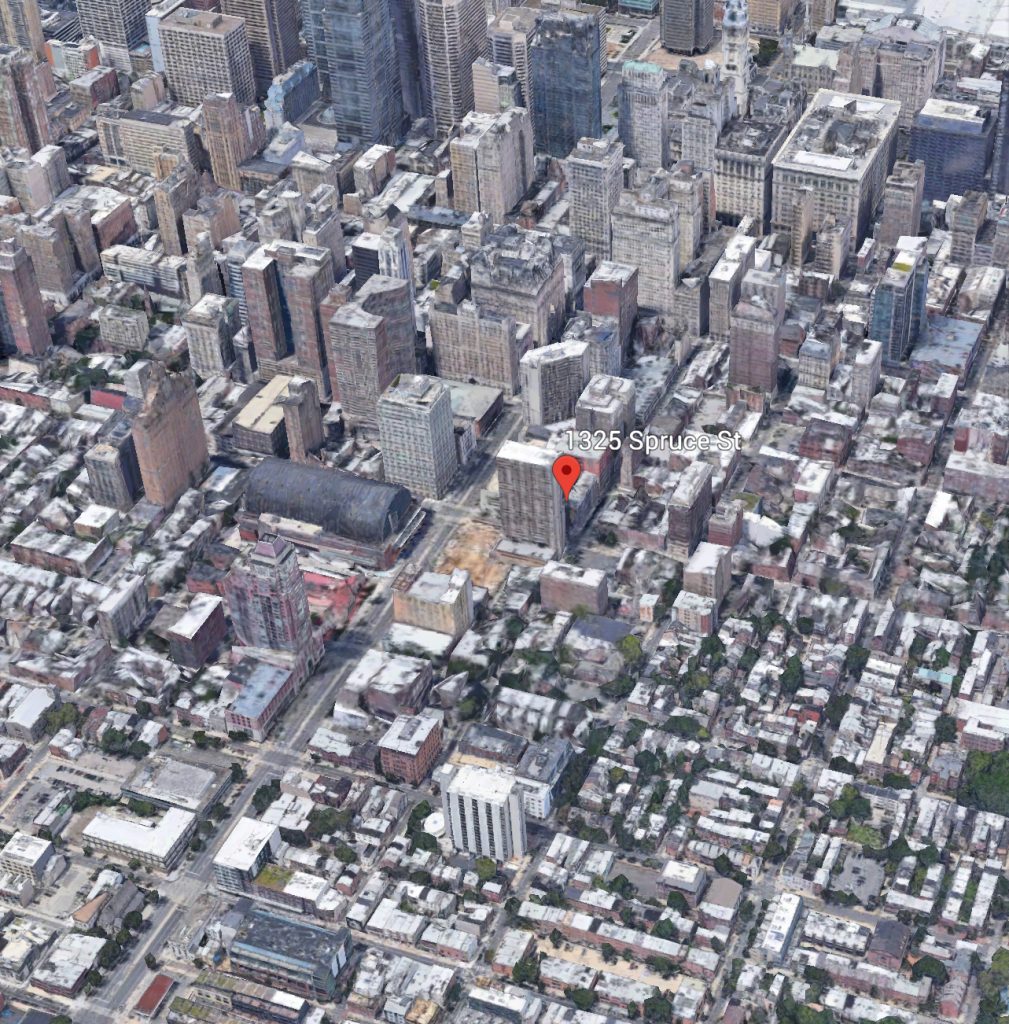 Current view of 1325 Spruce Street. Credit: Google.