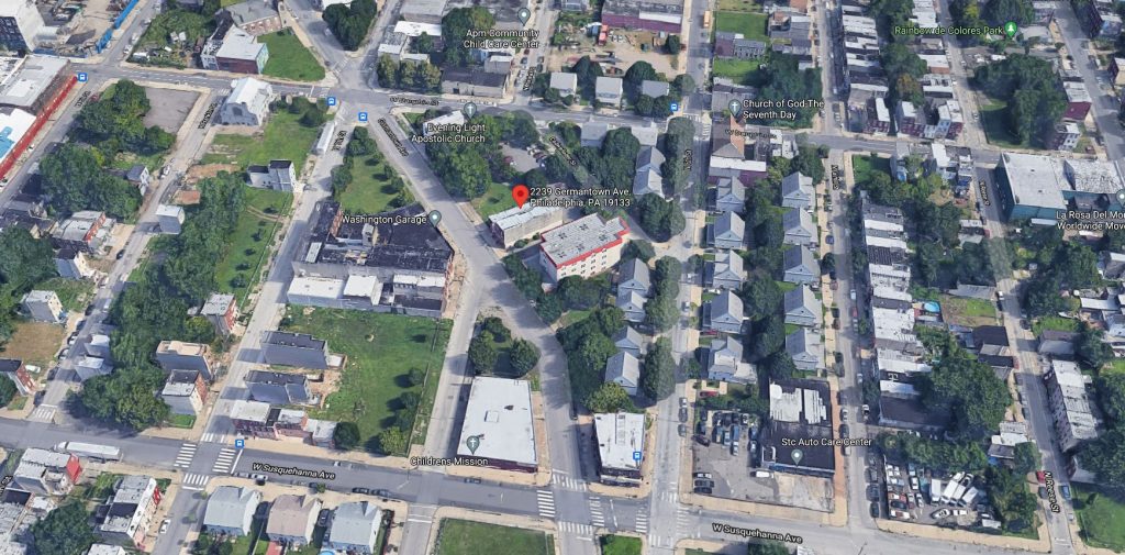 2239 Germantown Avenue. Looking north. Credit: Google Maps